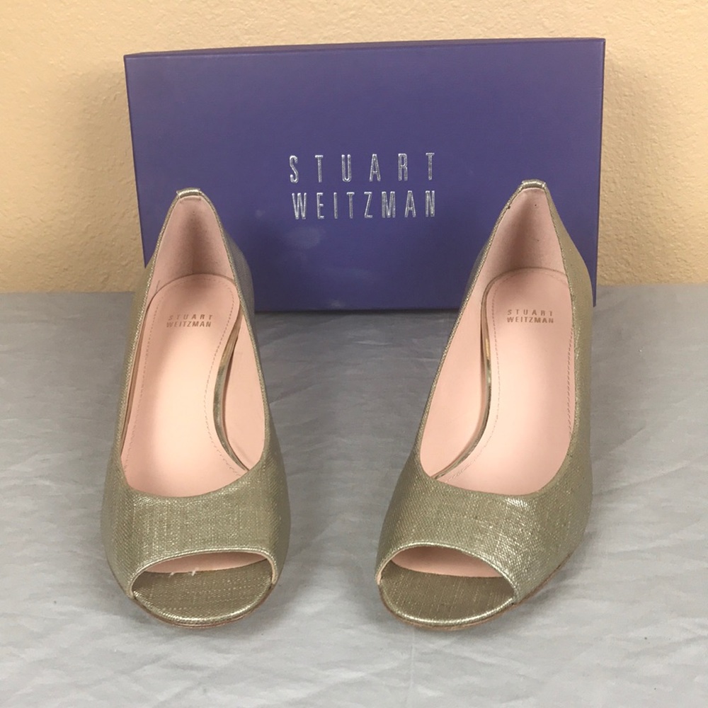 Stuart Weitzman Stone Summer Linen Sandals
